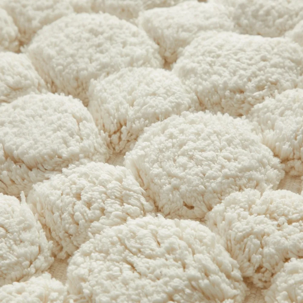 مجموعة سجادة حمام قطنية عاجية  - مراجعة Bamboo Bath Mat وسعره