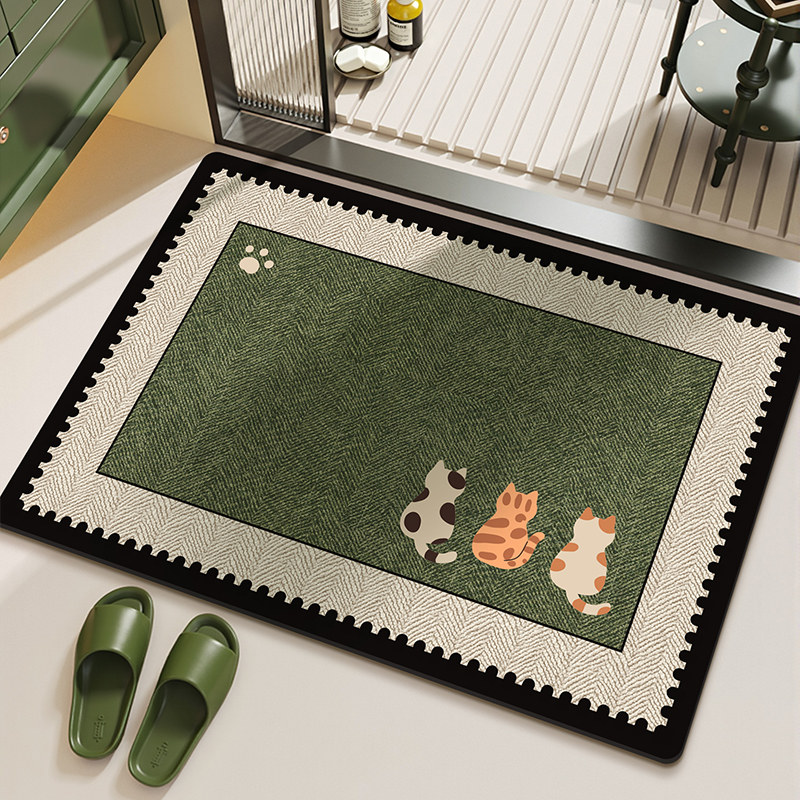 VIKAMA الحد الأدنى Ins نمط الر - مراجعة Bamboo Bath Mat وسعره