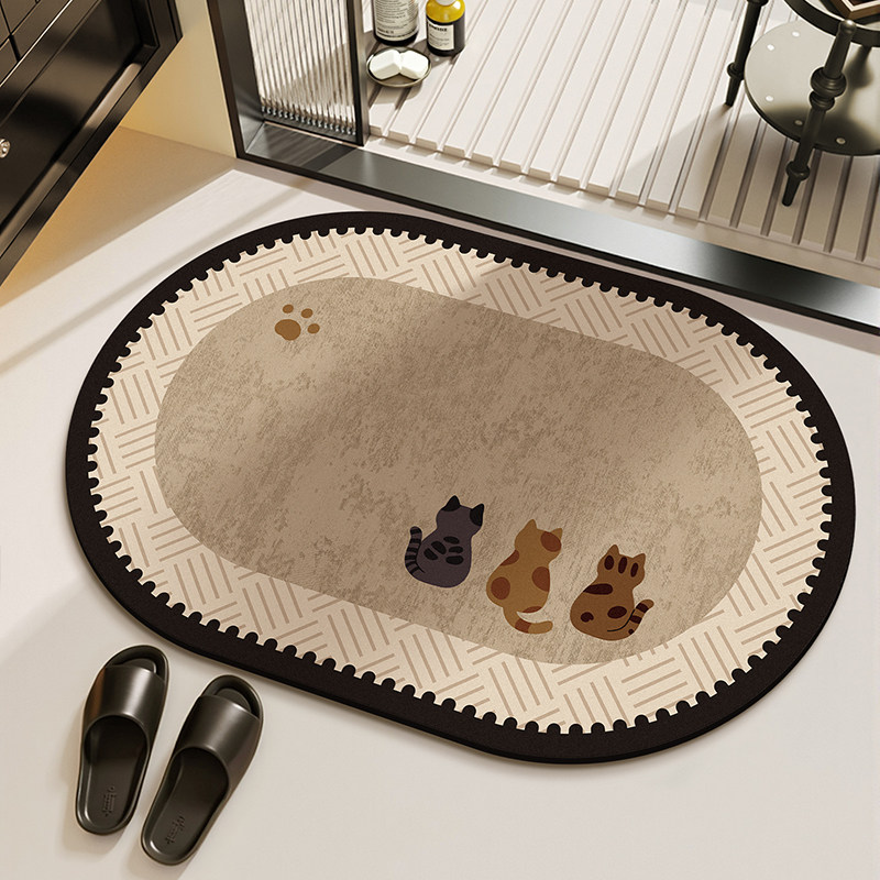 VIKAMA الحد الأدنى Ins نمط الر - مراجعة Bamboo Bath Mat وسعره