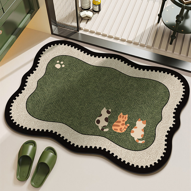 VIKAMA الحد الأدنى Ins نمط الر - مراجعة Bamboo Bath Mat وسعره